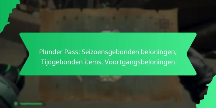 Plunder Pass: Seizoensgebonden beloningen, Tijdgebonden items, Voortgangsbeloningen