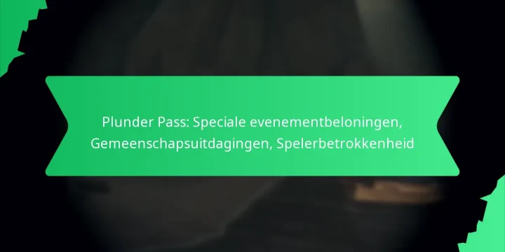 Plunder Pass: Speciale evenementbeloningen, Gemeenschapsuitdagingen, Spelerbetrokkenheid