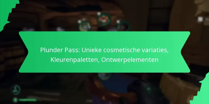 Plunder Pass: Unieke cosmetische variaties, Kleurenpaletten, Ontwerpelementen