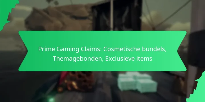 Prime Gaming Claims: Cosmetische bundels, Themagebonden, Exclusieve items