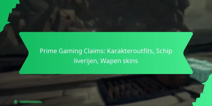 Prime Gaming Claims: Karakteroutfits, Schip liverijen, Wapen skins
