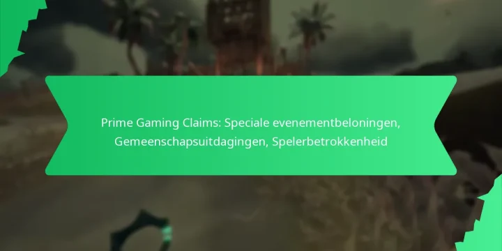 Prime Gaming Claims: Speciale evenementbeloningen, Gemeenschapsuitdagingen, Spelerbetrokkenheid
