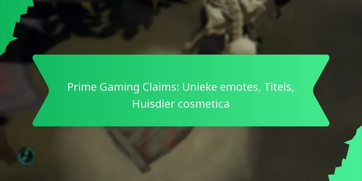 Prime Gaming Claims: Unieke emotes, Titels, Huisdier cosmetica