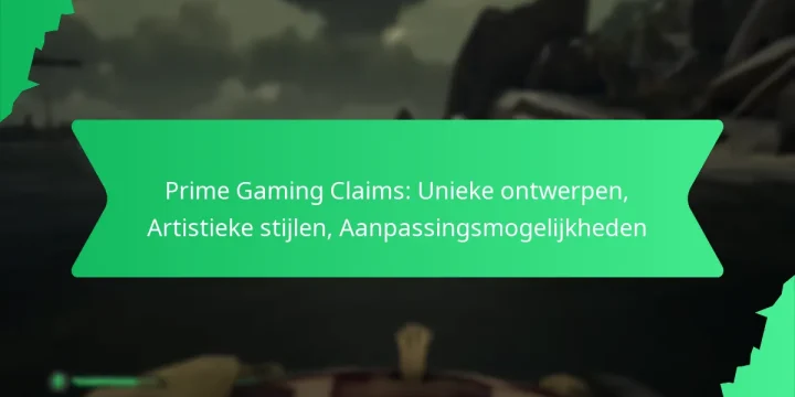 Prime Gaming Claims: Unieke ontwerpen, Artistieke stijlen, Aanpassingsmogelijkheden