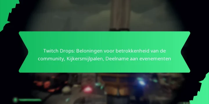 Twitch Drops: Beloningen voor betrokkenheid van de community, Kijkersmijlpalen, Deelname aan evenementen