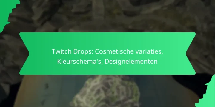 Twitch Drops: Cosmetische variaties, Kleurschema’s, Designelementen