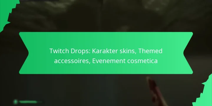 Twitch Drops: Karakter skins, Themed accessoires, Evenement cosmetica