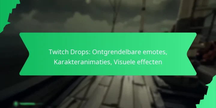 Twitch Drops: Ontgrendelbare emotes, Karakteranimaties, Visuele effecten