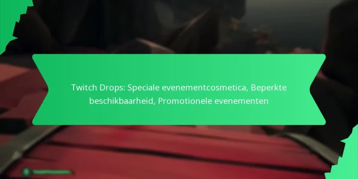 Twitch Drops: Speciale evenementcosmetica, Beperkte beschikbaarheid, Promotionele evenementen