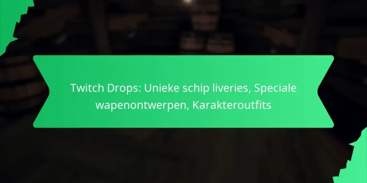 Twitch Drops: Unieke schip liveries, Speciale wapenontwerpen, Karakteroutfits